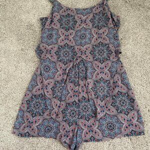 As U Wish Patterned Romper- Women's XS